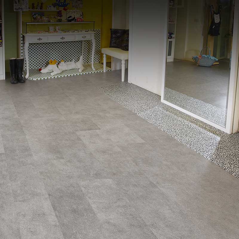 Light Grey Stone - Klicker Floor